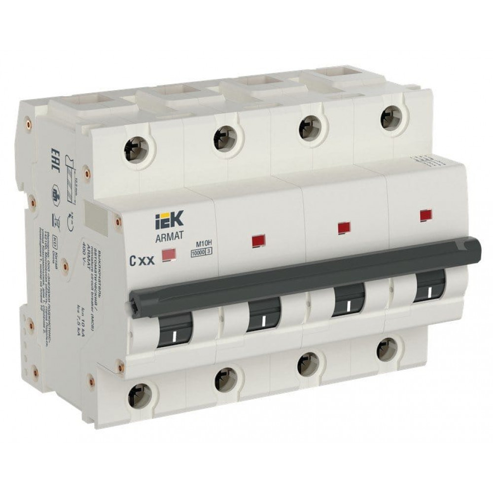 M10H 4P C 100А ARMAT (AR-M10H-4-C100). Автоматический выключатель. IEK