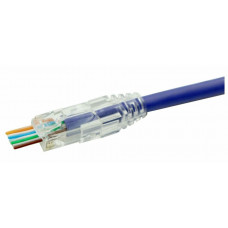 PLEZ-8P8C-UA-C6-100 (100 шт). Разъем RJ-45. Hyperline PLEZ-8P8C-UA-C6-100 (100 шт). Разъем RJ-45. Hyperline