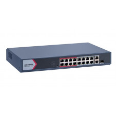 DS-3E1318P-EI/M. Коммутатор с питанием POE. Hikvision