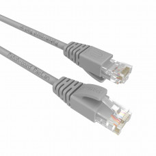 Patch-cord ParLan U/UTP Cat 5e PVC 4х2х0,48 Flex RJ45-RJ45 GY 0,2m. Патч-корд UTP. Паритет
