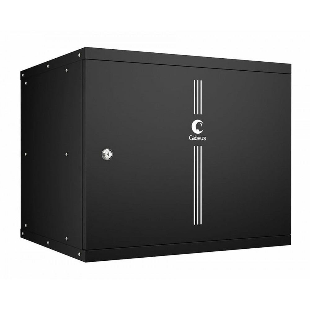 WSC-05D-9U55/45m-BK (10178c). Шкаф телекоммуникационный 19 настенный 9U. CABEUS