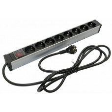 SHZ19-8SH-S-2.5EU. Блок розеток 19. Hyperline