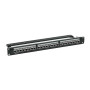 Патч-панель 19, 1U, CAT5E, 24 модуля RJ45, экранированная (RN5PPF24). Патч-панель 19. ДКС