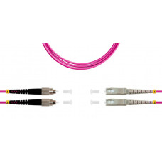 Патч-корд ВО MM(OM4), FC/UPC-SC/UPC, 3.0мм, duplex, LSZH, 5м (09-12074). Патч-корд волоконно-оптический. SUPRLAN