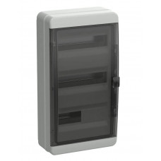 Корпус пластиковый навесной TEKFOR КМПн-36 IP65 черная прозрачная дверь (TF5-KP72-N-36-65-K03-K02). Корпус пластиковый. IEK