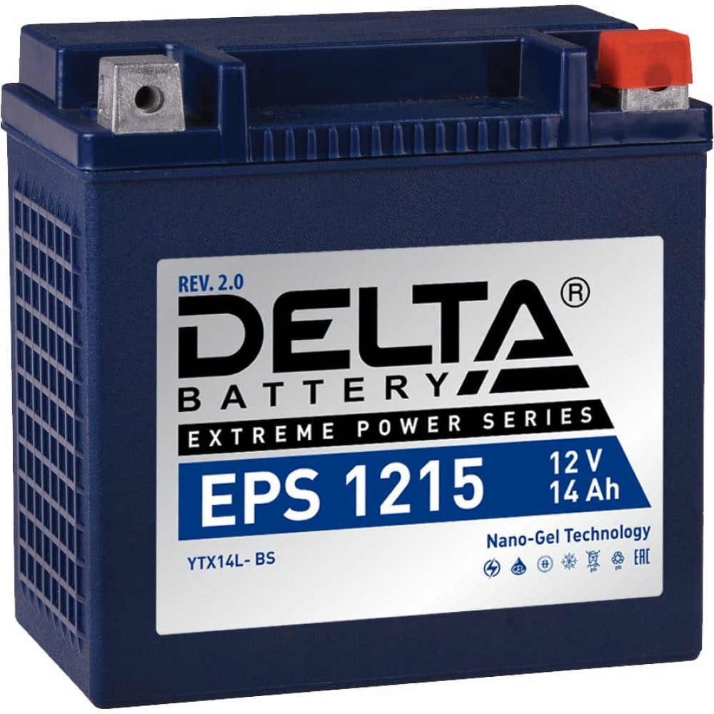 Delta EPS 1215. Аккумулятор герметичный свинцово-кислотный стартерный. Delta