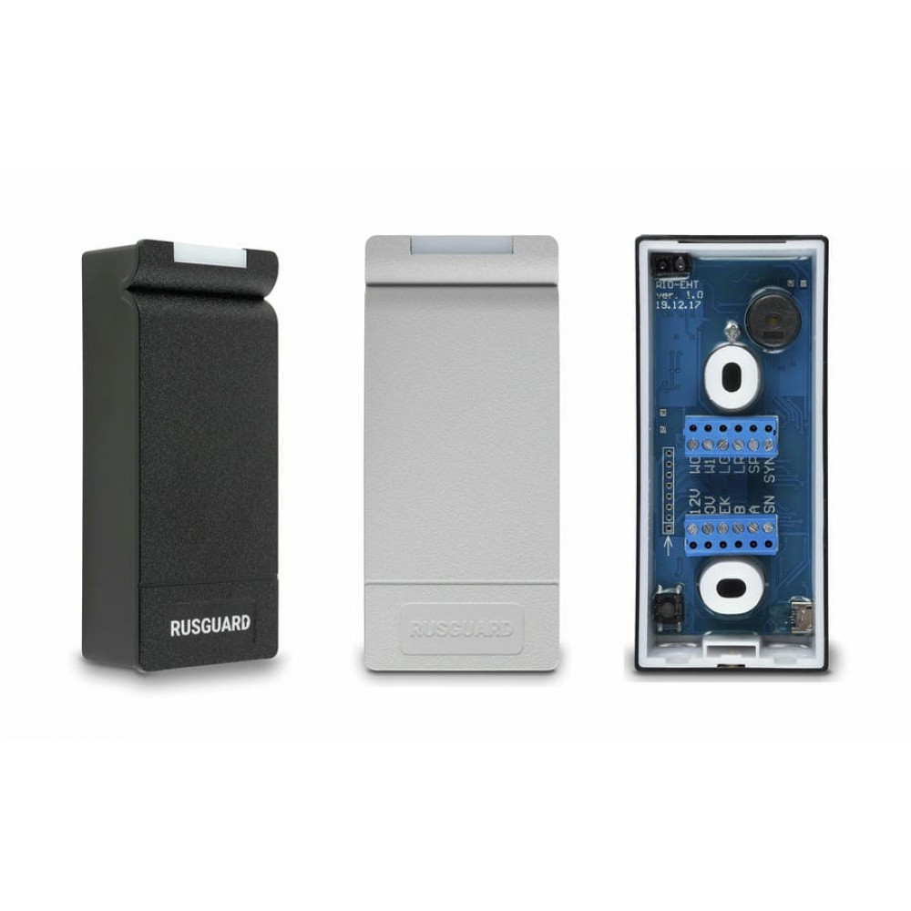 R10-MF (Black+Gray). Считыватель со встроенным контроллером. RusGuard