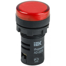 Лампа AD22DS (LED) матрица D22мм красный 12В AC/DC (BLS10-ADDS-012-K04). Светосигнальный индикатор. IEK