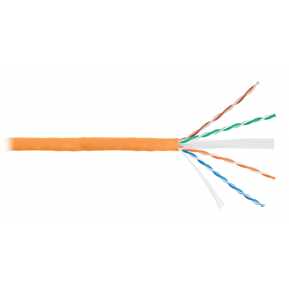 U/UTP 4pair, Cat6, Solid, In, нг(А)-HF (NMC 4140C-OR). Кабель «витая пара» (LAN) для структурированных систем связи. NIKOMAX