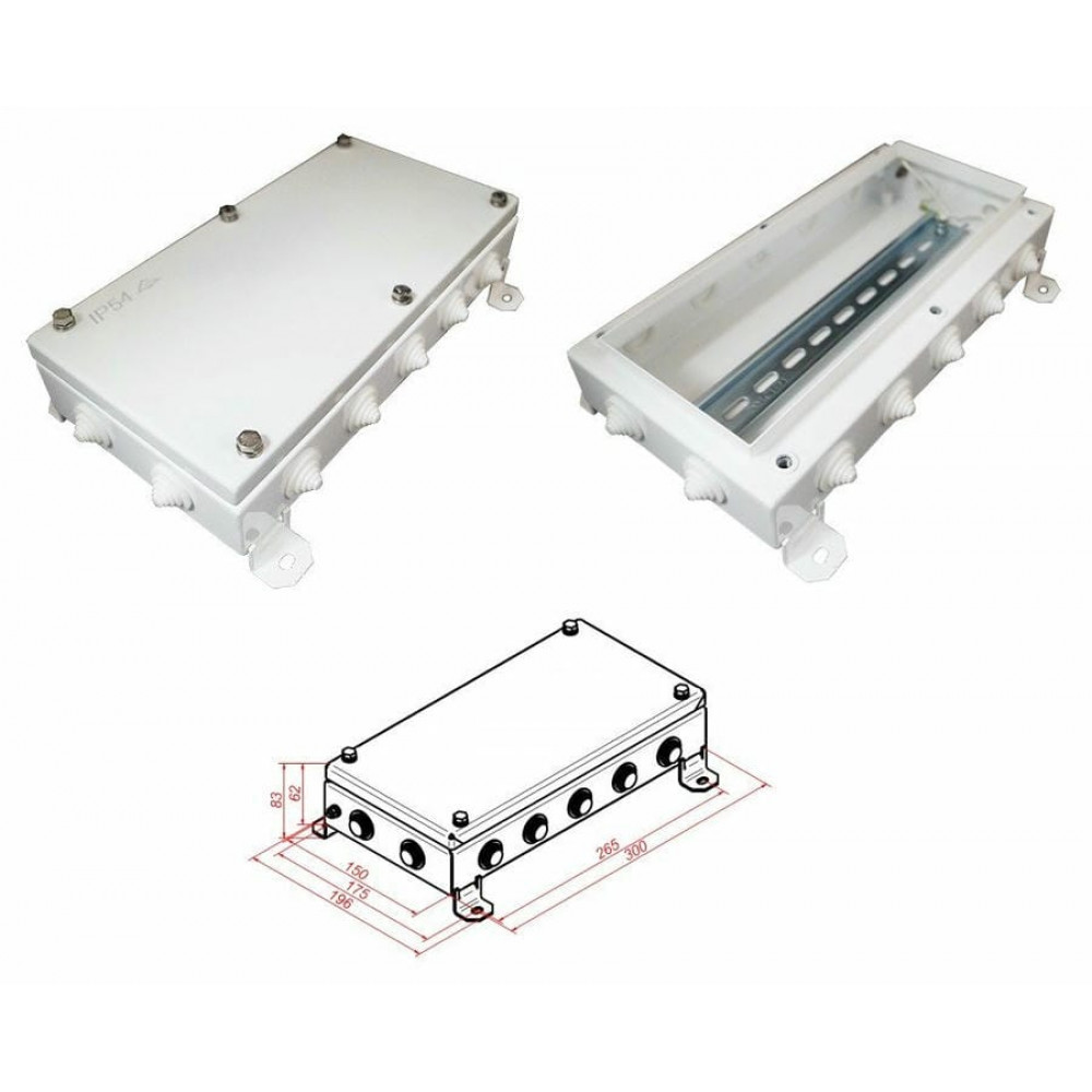 КМ IP55-1530. Коробка монтажная электротехническая. Гефест