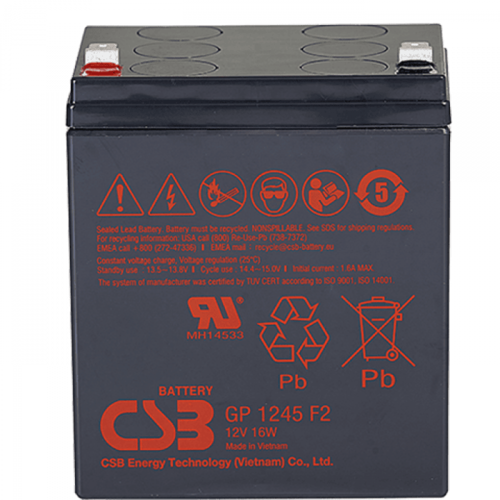 CSB GP 1245(16W). Аккумулятор герметичный свинцово-кислотный. CSB