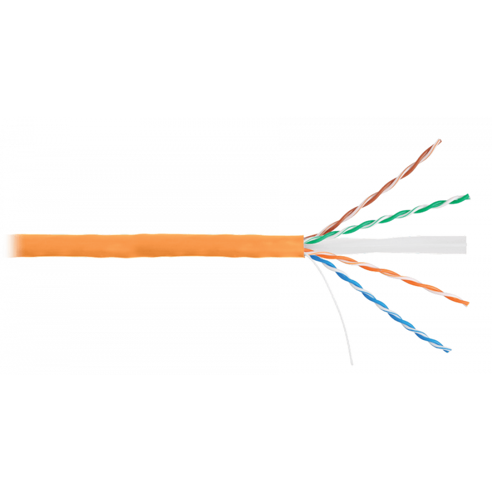 U/UTP 4pair, Cat6, Solid, In, нг(А)-HF (NMC 9140C-OR). Кабель «витая пара» (LAN) для структурированных систем связи. NIKOMAX