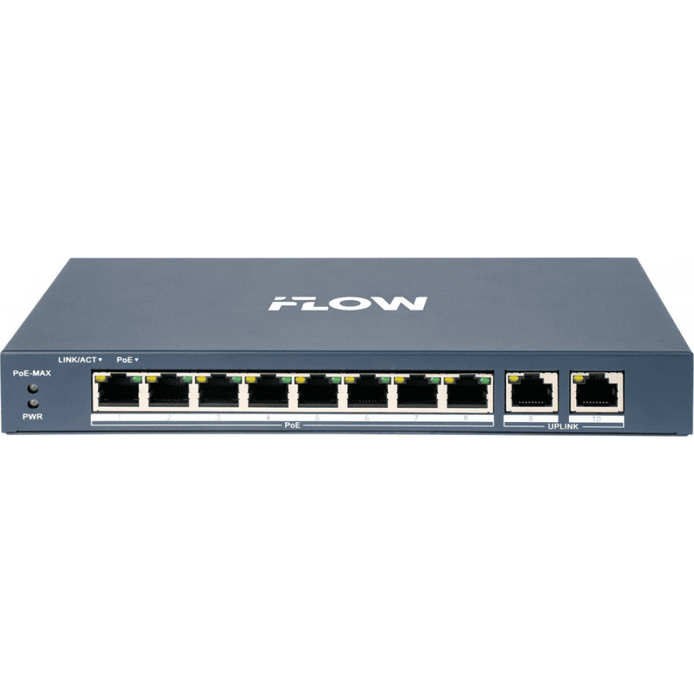 F-SW-EU410POE-V/L. Сетевой PoE коммутатор. i-FLOW