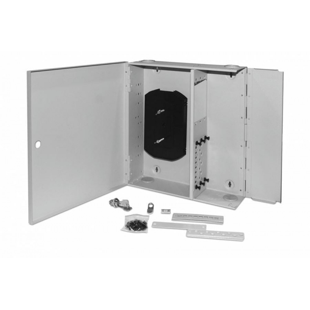 FO-WBX-6xSLT-W140H42-48UN-GY. Кросс оптический настенный. Hyperline