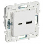 SKANDY Розетка USB A+C 18Вт SK-R13W скрытой установки арктический белый (SK-U22-018-K01). Розетка USB. IEK
