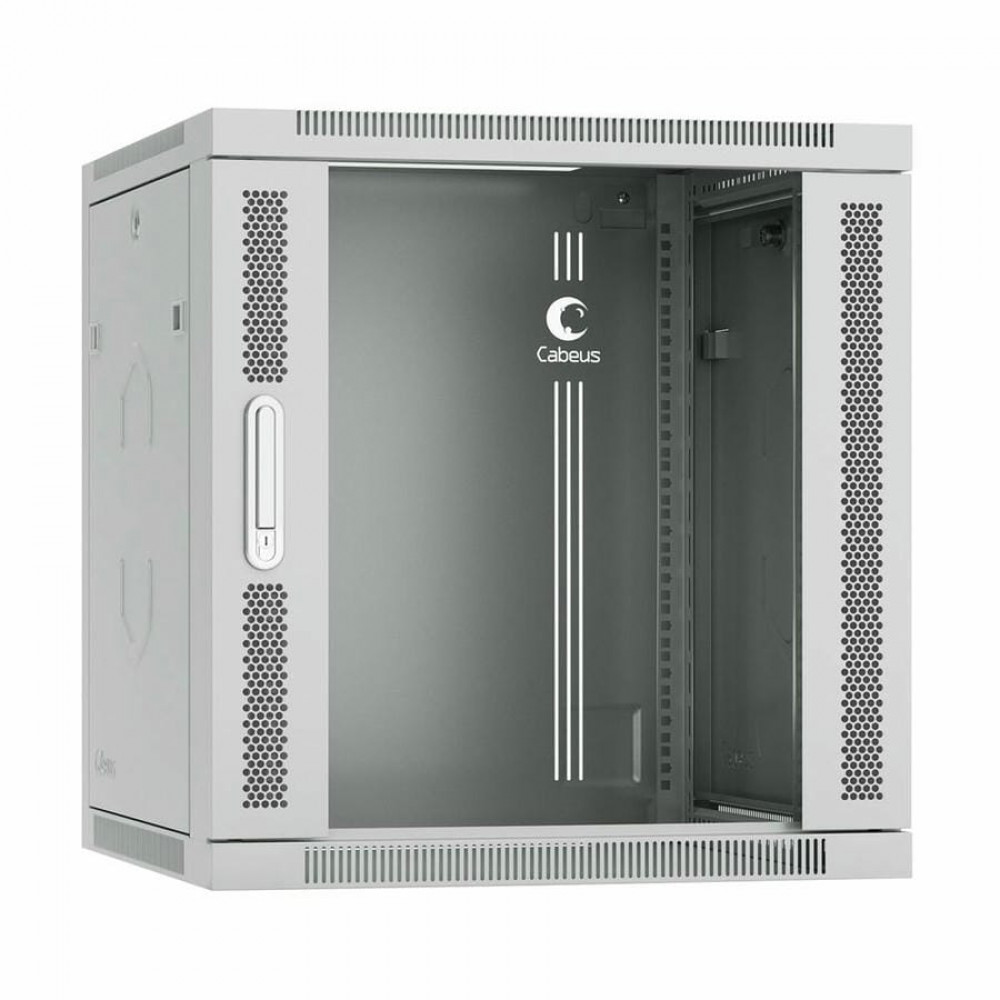 SH-05F-12U60/45-R (10762c). Шкаф телекоммуникационный 19 настенный 12U. CABEUS