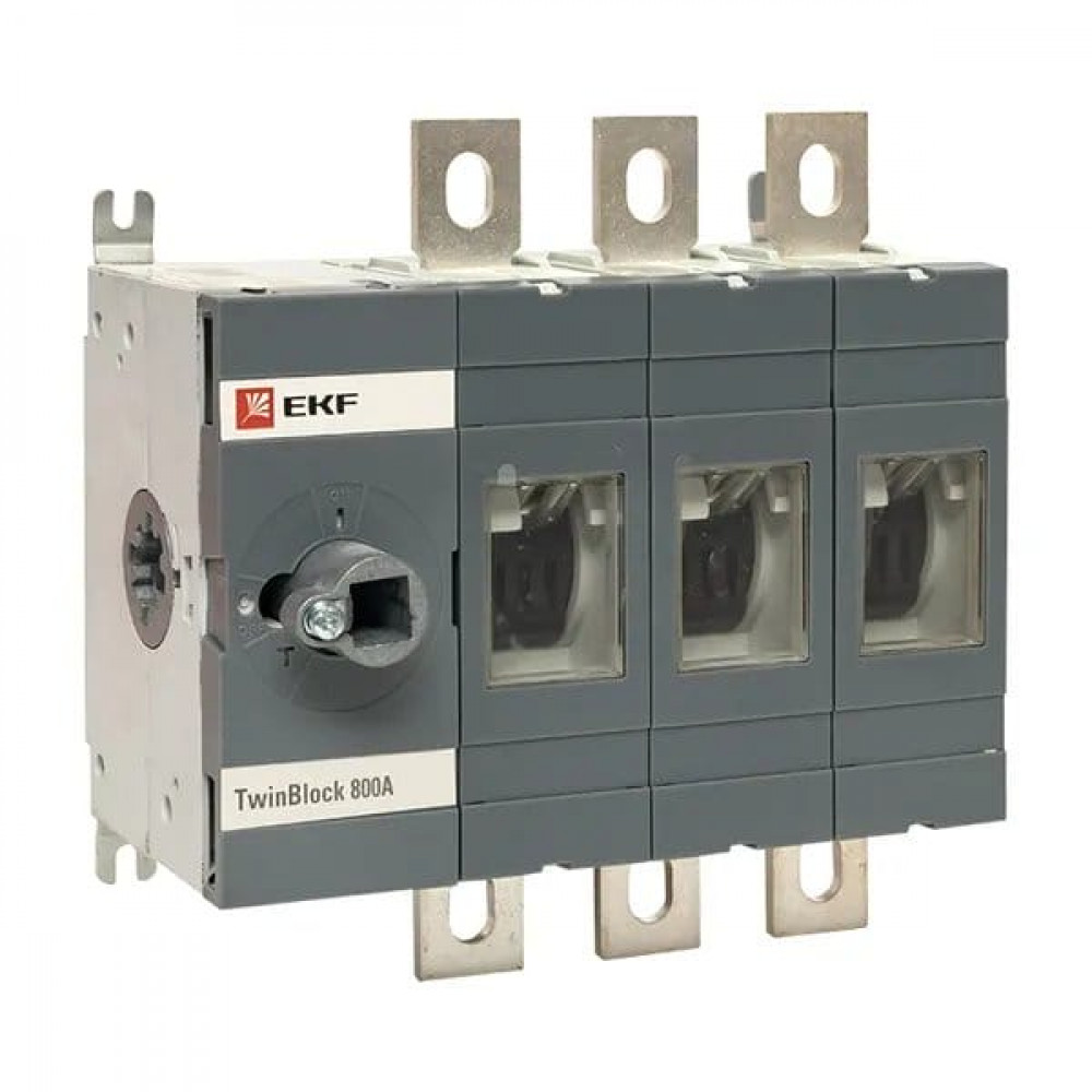 Рубильник 800A 3P без рукоятки управления TwinBlock (tb-s-800-3p). Рубильник. EKF
