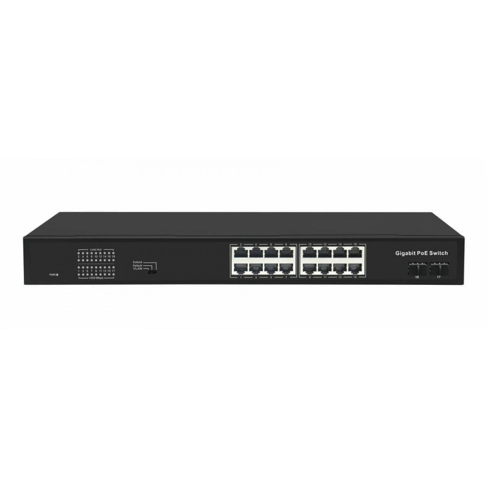 GL-SW-G005-16P. Коммутатор с PoE. NIKOMAX