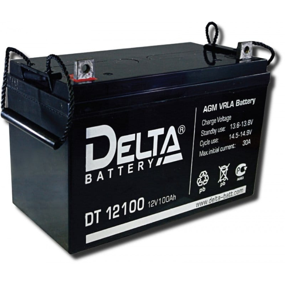 Delta DT 12100. Аккумулятор герметичный свинцово-кислотный. Delta