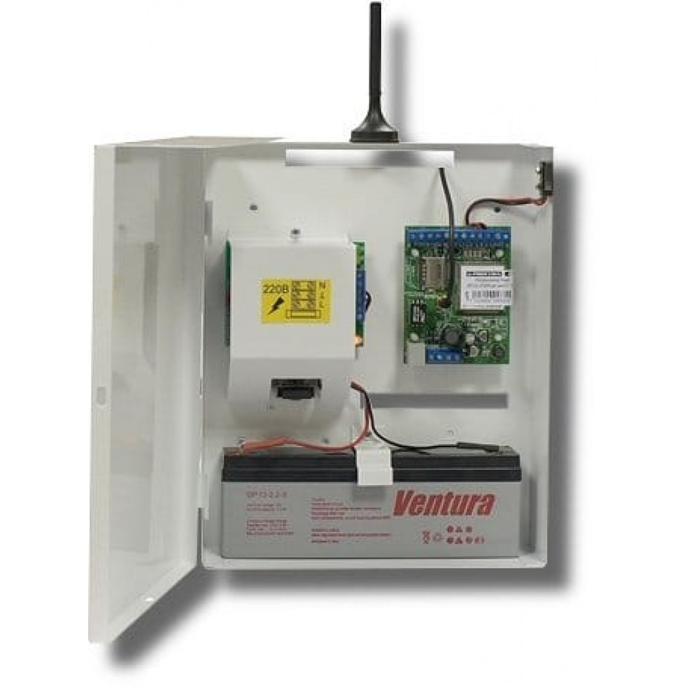 SR103-2GSM-BK24-W Ретро (SR103-2GSM BK-2,3W) под АКБ 2,3Ач, цвет белый. Конвертор протоколов. Проксима
