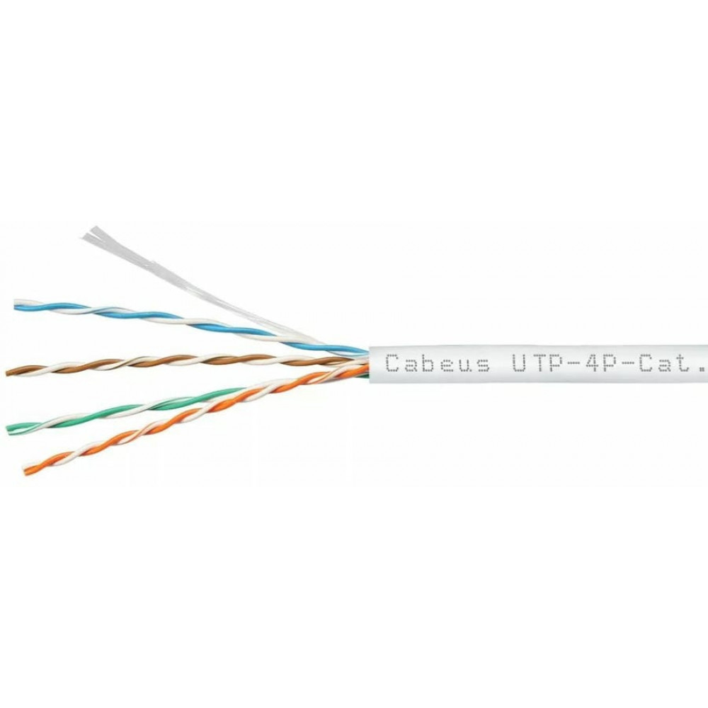 UTP-4P-Cat.5e-SOLID-LSZH-GY (9776c). Кабель «витая пара» (LAN) для структурированных систем связи. CABEUS