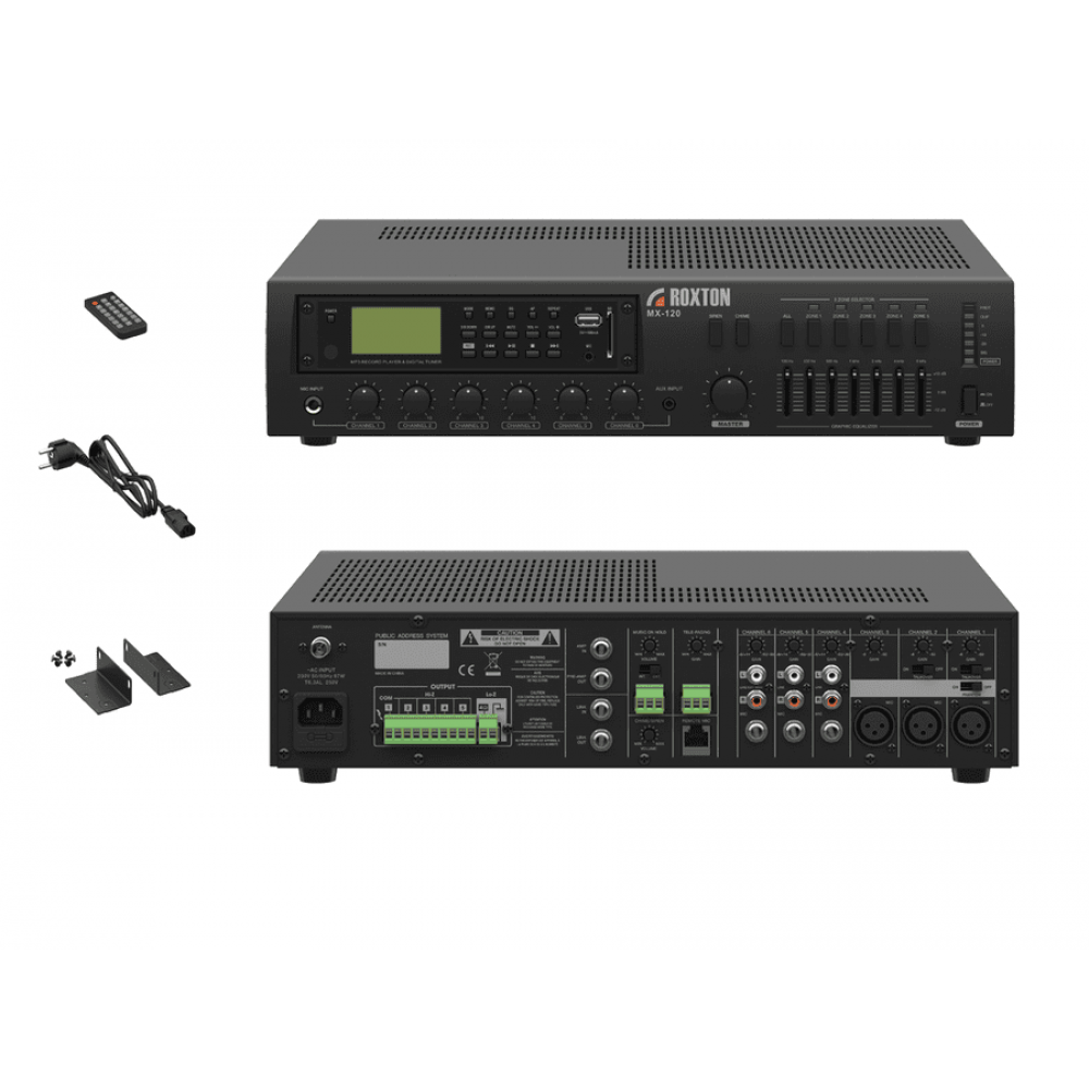 MX-120. Усилитель комбинированный зональный, 120 Вт. ROXTON
