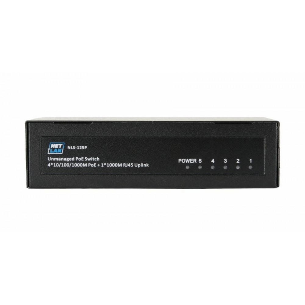 NLS-125P. Коммутатор с PoE. NETLAN