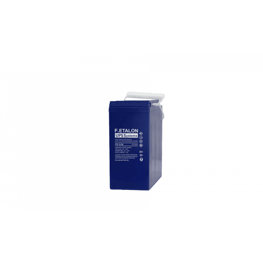 F.ETALON FTE 12-50. Аккумулятор герметичный свинцово-кислотный. ETALON