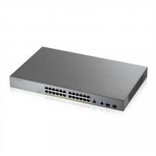 GS1350-26HP-EU0101F. L2 коммутатор PoE+ для IP-видеокамер rack 19. ZYXEL