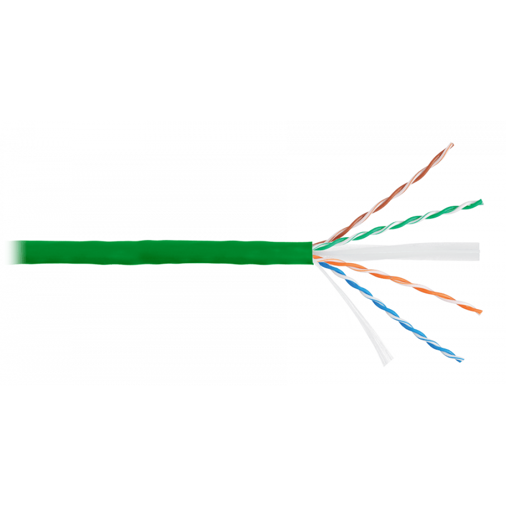 U/UTP 4pair, Cat6, Solid, In, нг(А)-HF (NMC 4140C-GN). Кабель «витая пара» (LAN) для структурированных систем связи. NIKOMAX