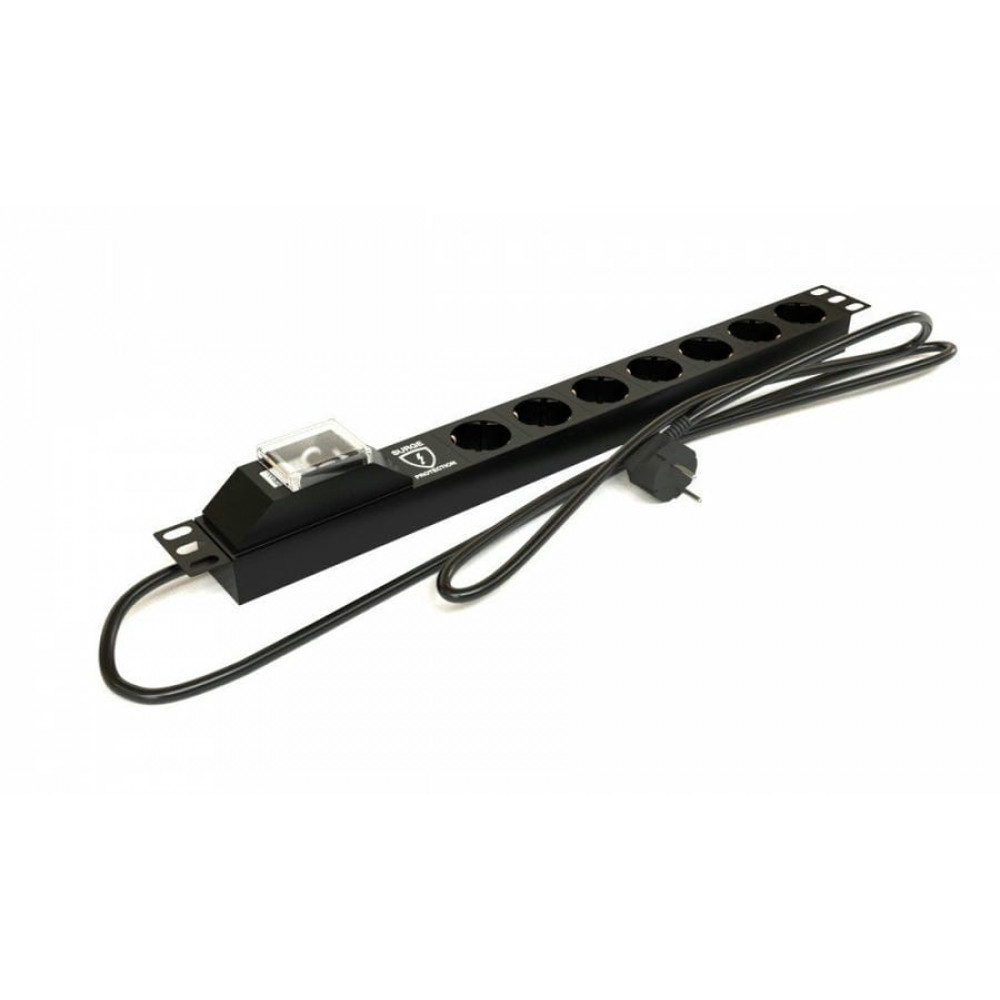 SHE19-7SH-BF-2.5EU. Блок розеток 19. Hyperline