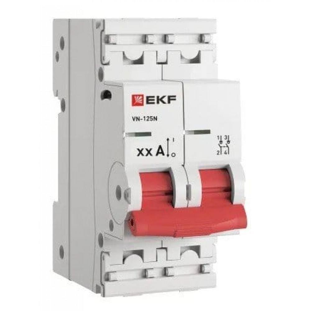 ВН-125N 2Р 100А PROXIMA (S1252100). Выключатель нагрузки. EKF