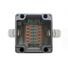 МКС Мороз, 2В, с клеммниками REXANT, IP66/IP68. Коробка коммутационная металлическая. Магнито-Контакт