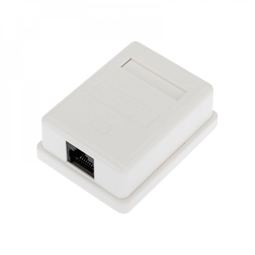 Розетка компьютерная внешняя, 1-порт RJ-45 (8P8C), UTP CAT 6 REXANT (03-0132). Розетка RJ-45. Rexant