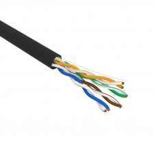 U/UTP, CAT 5e, PE, 4PR, 24AWG, OUTDOOR, SOLID, черный, серия LIGHT, РФ REXANT (01-0054-R). Кабель «витая пара» (LAN) для структурированных систем связи. Rexant