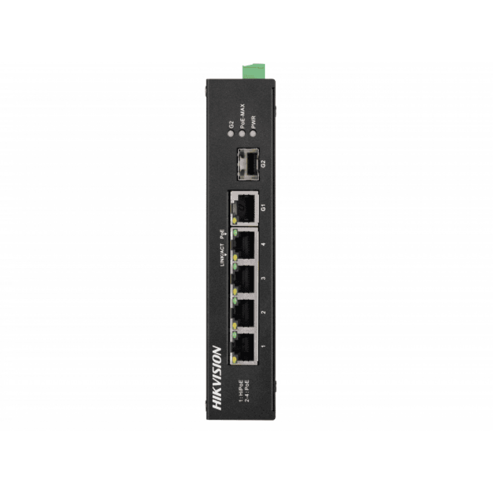 DS-3T0306HP-E/HS. Коммутатор с питанием POE. Hikvision