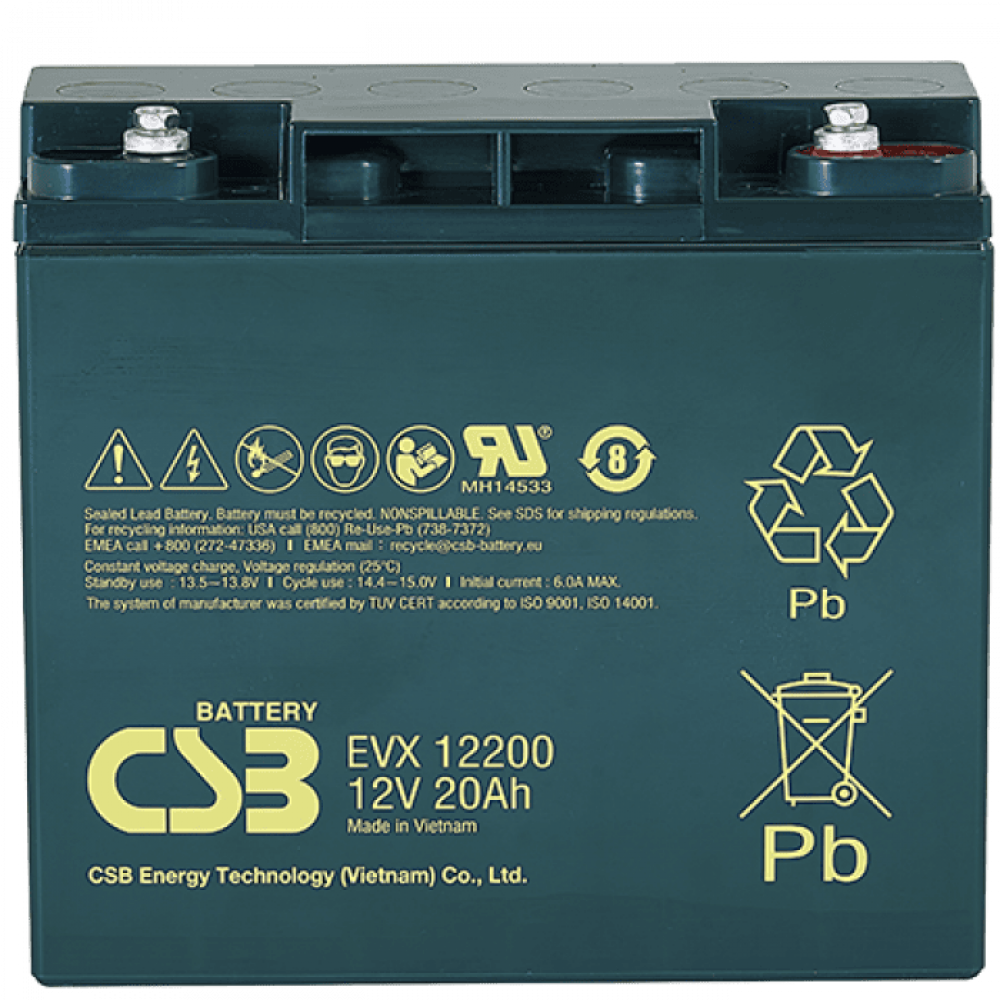 CSB EVX 12200. Аккумулятор герметичный свинцово-кислотный. CSB