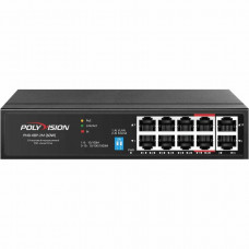 PND-08P-2G (60W). Коммутатор 10-портовый с функцией PoE. Polyvision