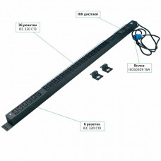 SMART-PDU-16-1P-36C13-6C19-I309-M (12594c). Блок контроля и распределения питания. CABEUS