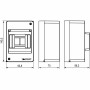 Щиток настенный с дверцей 4 модуля белый FRAME (F04W0WD). Щиток настенный. ДКС