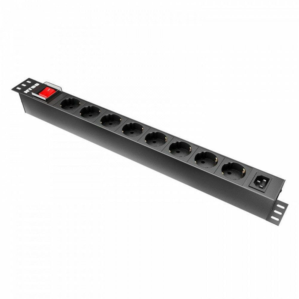 NTSS-PDU-DA1015 гор.размещ. 8xSchuko базовые 10A C14. Блок розеток 19. NTSS