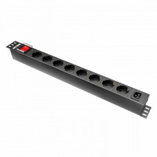 NTSS-PDU-DA1015 гор.размещ. 8xSchuko базовые 10A C14. Блок розеток 19. NTSS
