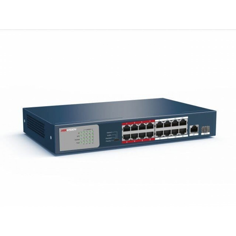DS-3E0318P-E/M(C). Коммутатор с питанием POE. Hikvision