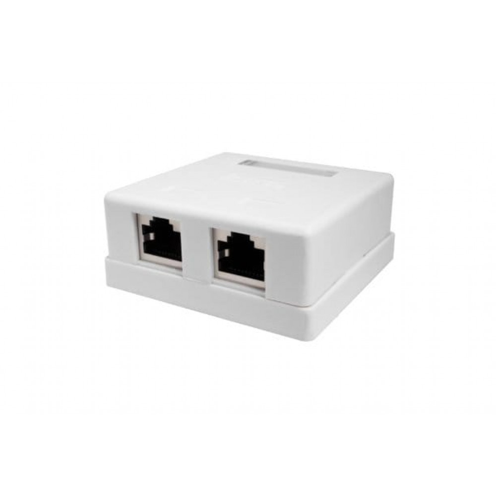 Компьютерная розетка 8P8C (RJ-45), FTP, 6, 2 порта (10-0353-1). Компьютерная розетка. SUPRLAN
