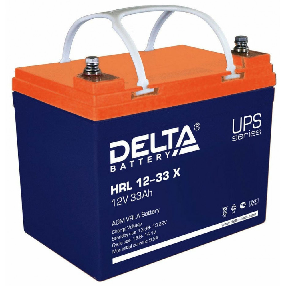 Delta HRL 12-33 X. Аккумулятор герметичный свинцово-кислотный. Delta