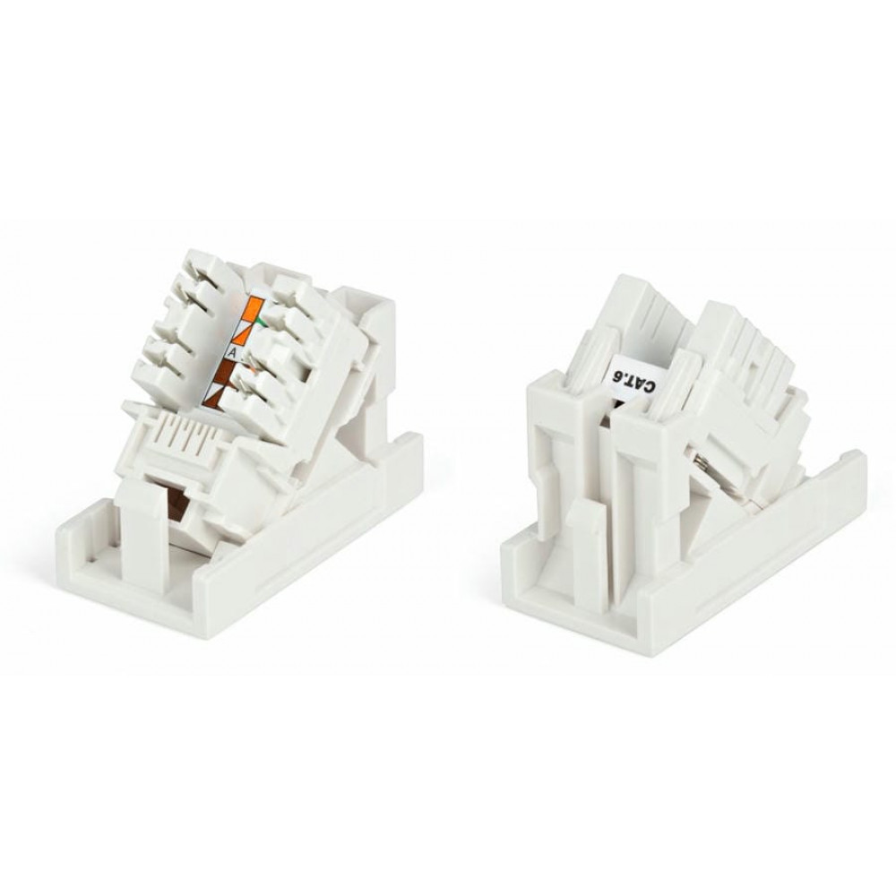 SIP2K-C6-M45-22.5. Вставка 45х22,5 с наклонным модулем RJ-45 категории 6. Hyperline