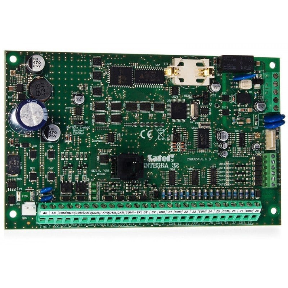 INTEGRA 32. Плата охранно-пожарной сигнализации. SATEL