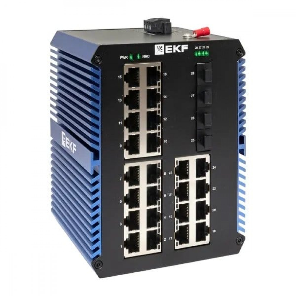 TSX-U-4GX/SFP-24GTP. Промышленный неуправляемый коммутатор. EKF