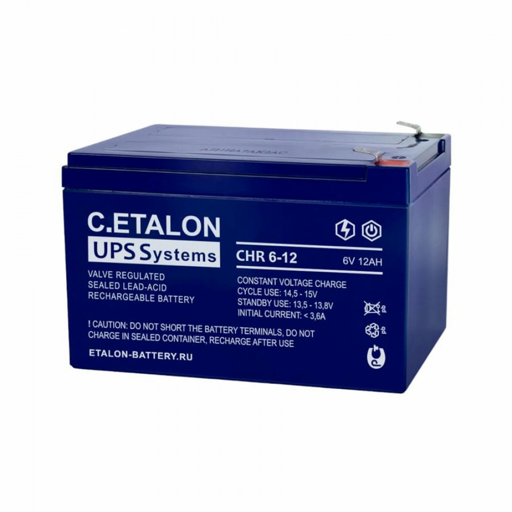 C.ETALON CHR 6-12. Аккумулятор герметичный свинцово-кислотный. ETALON