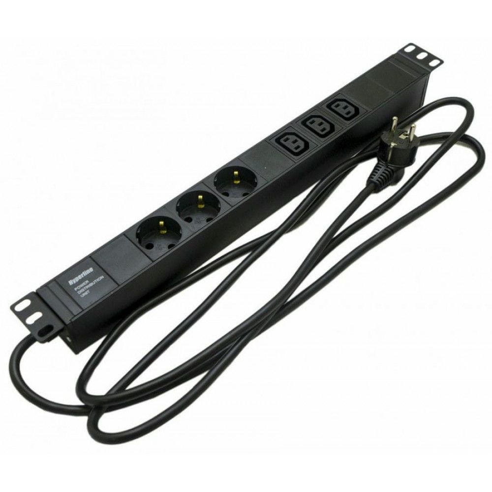 SHE19-3SH-3IEC-2.5EU. Блок розеток 19. Hyperline